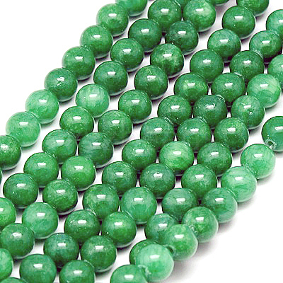 Natural Yellow Jade Beads Strands X-G-G598-4mm-YXS-19-1