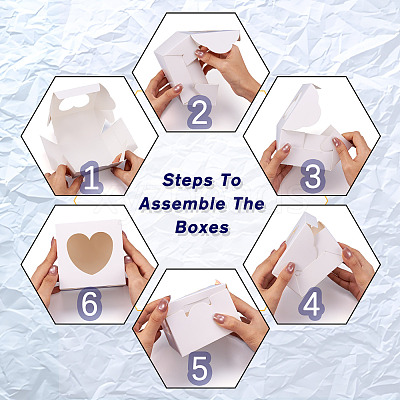 Square Paper Biscuit Boxes with Square Clear Window CON-TAC0001-12B-01-1