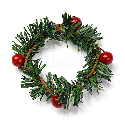 Christmas Theme Iron Napkin Rings AJEW-G062-01E-1