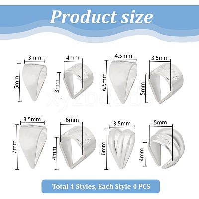 925 Sterling Silver Snap on Bails FIND-PH0021-79B-1