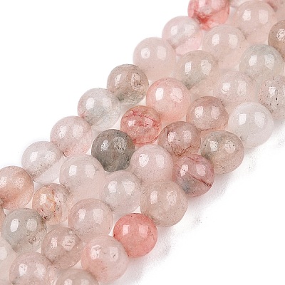 Dyed Natural White Jade Beads Strands G-T140-4mm-A04-1