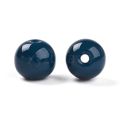 Opaque Solid Color Glass Beads GLAA-N007-8mm-A06-1