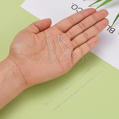 925 Sterling Silver Ear Stud Findings X-STER-I014-04S-1