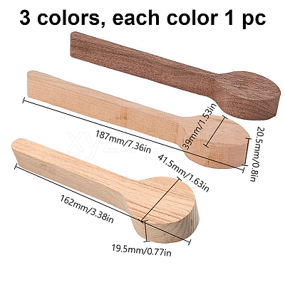 Wood Carving Spoon AJEW-GF0001-40-1