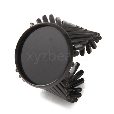 V-Shaped 304 Stainless Steel Cuff Ring Components SA-CBAC0DF-01E-EB-1