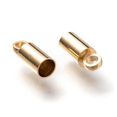 Brass Cord Ends KK-H759-41A-G-1
