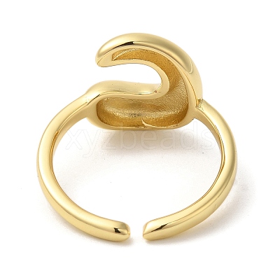 Brass Open Cuff Rings RJEW-U008-06C-G-1
