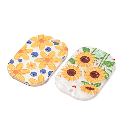 Embossed Double Face Printed Acrylic Pendants AC-CBAC02B-03-1