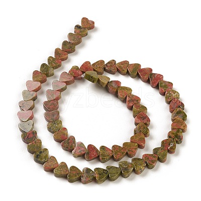 Natural Unakite Beads Strands G-M403-A16-1
