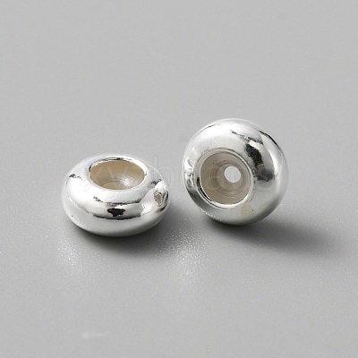 925 Sterling Silver Spacer Beads STER-WH0008-06A-S-1