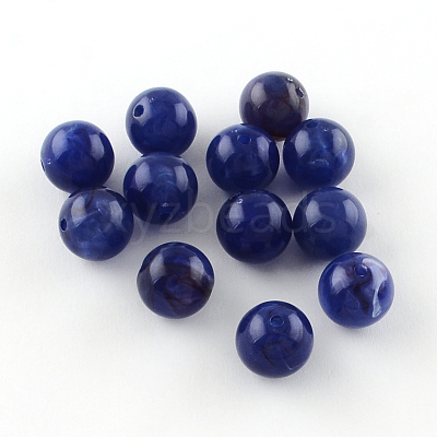 Acrylic Imitation Gemstone Beads LS-OACR-R029-10mm-11-1