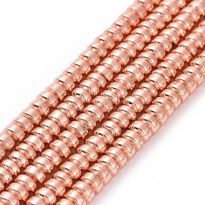 Electroplate Non-magnetic Synthetic Hematite Beads Strands G-L485-04A-RG-1