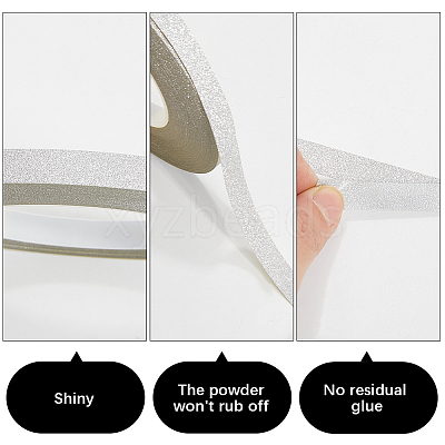 50M Glitter Adhesive Plastic Tapes DIY-WH20050-14B-02-1