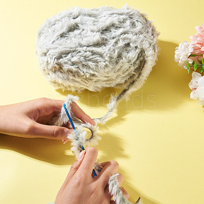 Super Bulky Imitation Fur Polyester Yarn OCOR-TAC0016-36J-1