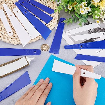 12Pcs 6 Style Plastic Scraper Tools AJEW-OC0003-72-1