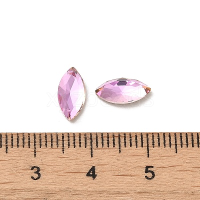 Glass Rhinestone Cabochons RGLA-P037-09B-D223-1