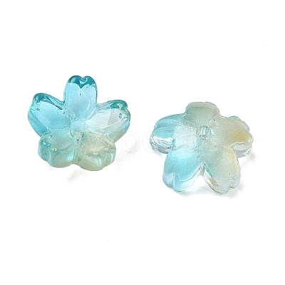Dyed & Heated Glass Bead Caps GLAA-Z019-03O-1