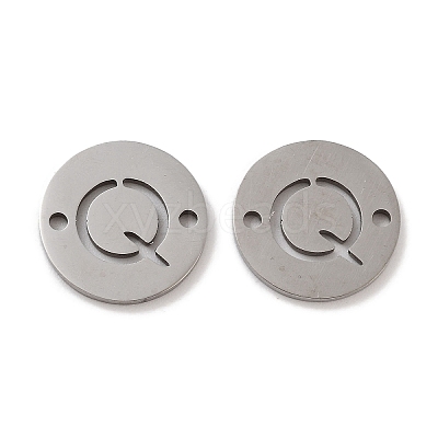 Non-Tarnish 201 Stainless Steel Hollow Flat Round Links FIND-R149-03Q-P-1
