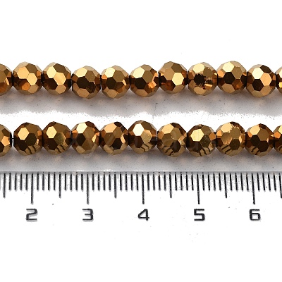Electroplate Glass Bead Strands EGLA-R042-6mm-03-1