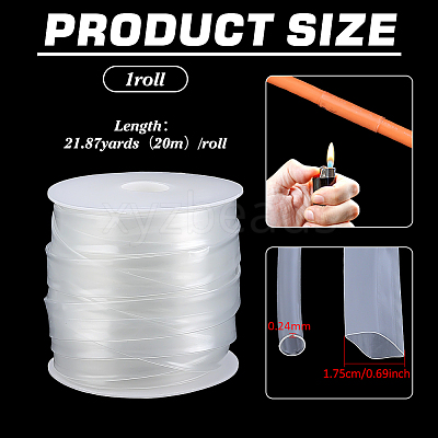 1 Roll PE Heat Shrink Tubing DIY-BC0017-67A-02-1