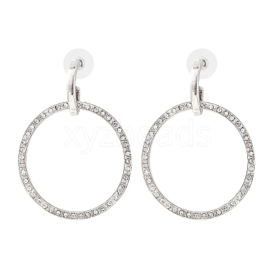Alloy & Crystal Rhinestone Dangle Stud Earrings LS-EJEW-G467-01P-01-1
