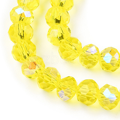 Electroplate Glass Beads Strands EGLA-A034-T8mm-L28-1