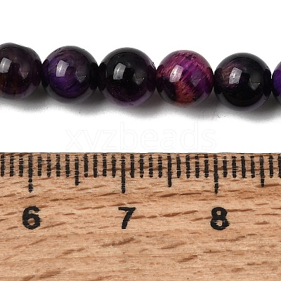 Grade AB Natural Tiger Eye Beads Strands G-B133-A02-6MM-04-1