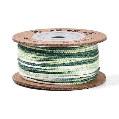 30M Segment Dyed Macrame Cotton Cord OCOR-T018-01T-1