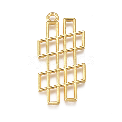 Zinc Alloy Open Back Bezel Pendants PALLOY-G274-01G-1