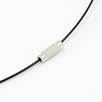 201 Stainless Steel Wire Necklace Cord TWIR-SW001-1-1