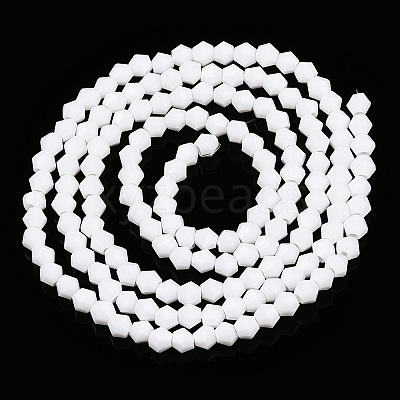 Opaque Solid Color Imitation Jade Glass Beads Strands EGLA-A039-P2mm-D15-1