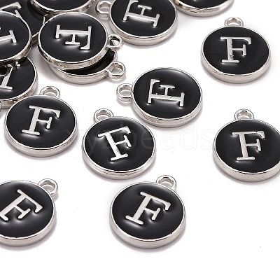 Platinum Plated Alloy Charms LS-ENAM-S118-02F-P-1