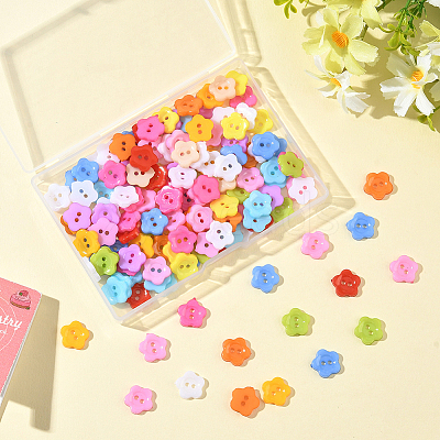 1 Bag 2-Hole Resin Buttons BUTT-SP0001-19A-1