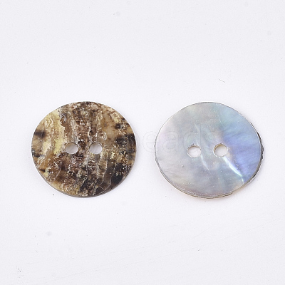2-Hole Mother of Pearl Buttons SHEL-T012-43-1