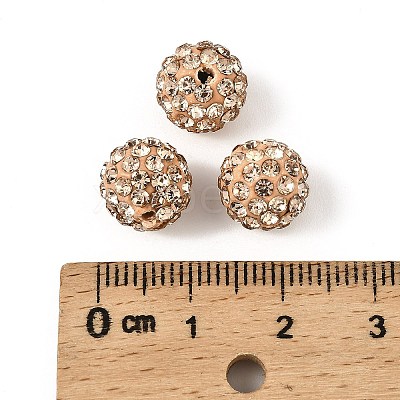 Pave Disco Ball Beads X-RB-A130-10mm-15-1