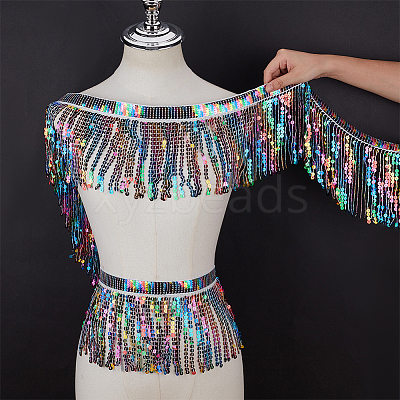 PET Tassel Trim DIY-WH0504-322A-1