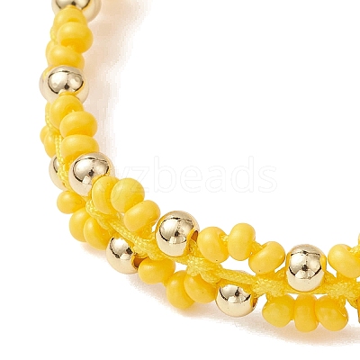 Glass Braided Beaded Bracelets BJEW-MZ00304-01-1