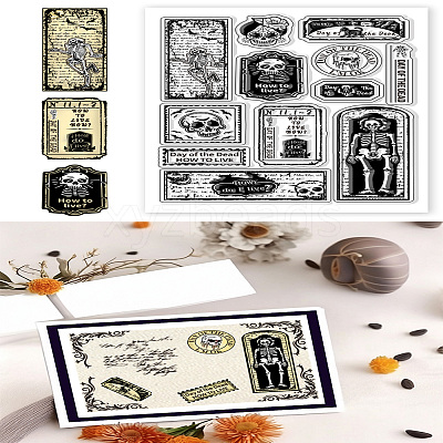 PVC Plastic Clear Stamps DIY-WH0631-0427-1