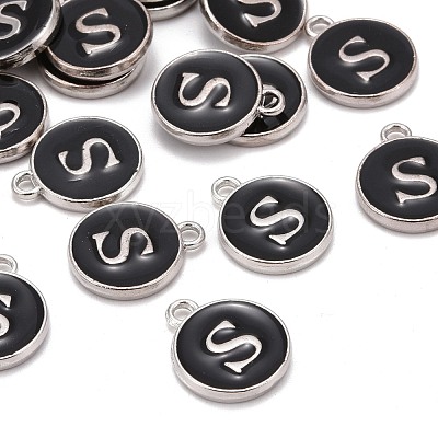Platinum Plated Alloy Charms ENAM-S118-02S-P-1