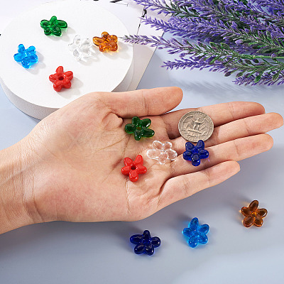12Pcs 6 Colors Glass Beads GGLA-TA0002-02-1
