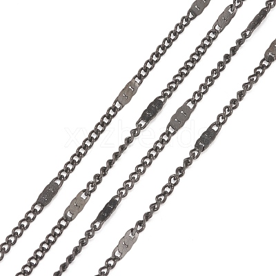 304 Stainless Steel Figaro Chains CHS-N002-03EB-1
