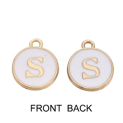 Golden Plated Enamel Alloy Charms ENAM-SZ0001-26A-S-1