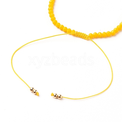 Adjustable Nylon Cord Braided Bead Bracelet BJEW-JB05732-04-1
