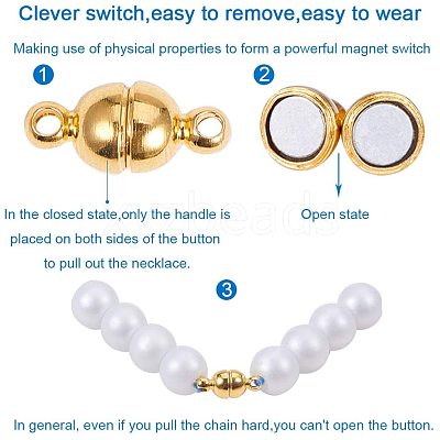 Brass Magnetic Clasps with Loops KK-PH0035-11-1