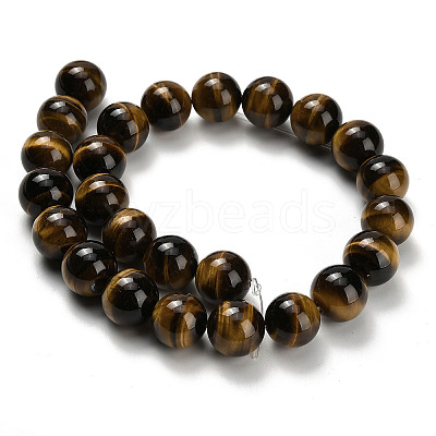Natural Tiger Eye Beads Strands G-H329-C07-16mm-1