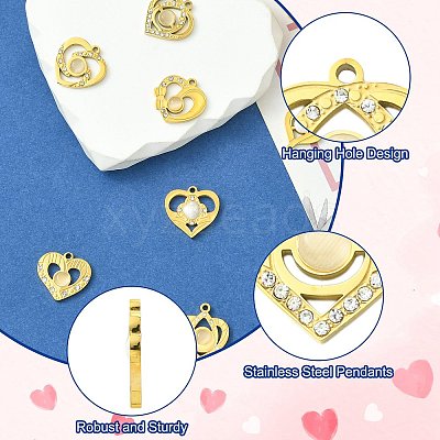 304 Stainless Steel Pendants STAS-CJ0003-42-1