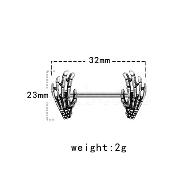 304/316 Stainless Steel Nipple Rings WG57600-05-1