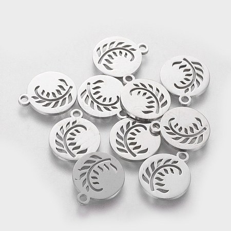 Non-Tarnish 304 Stainless Steel Charms STAS-Q201-T190-1