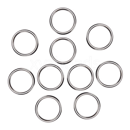 16Pcs 304 Stainless Steel Linking Rings STAS-AR0002-65A-P-1