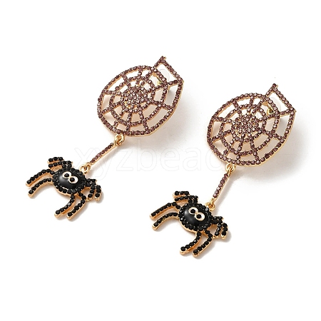 Halloween Alloy Studs Earrings EJEW-K274-05G-1